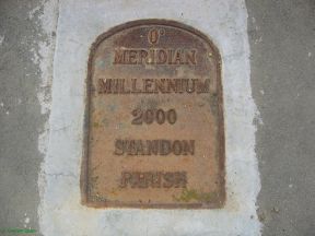 Greenwich Meridian Marker; England; Hertfordshire; Colliers End